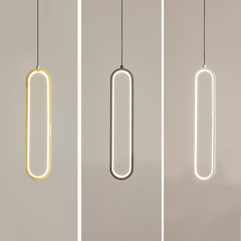 Luci a sospensione a sospensione lineare moderna Metal 1 Luce Light Light