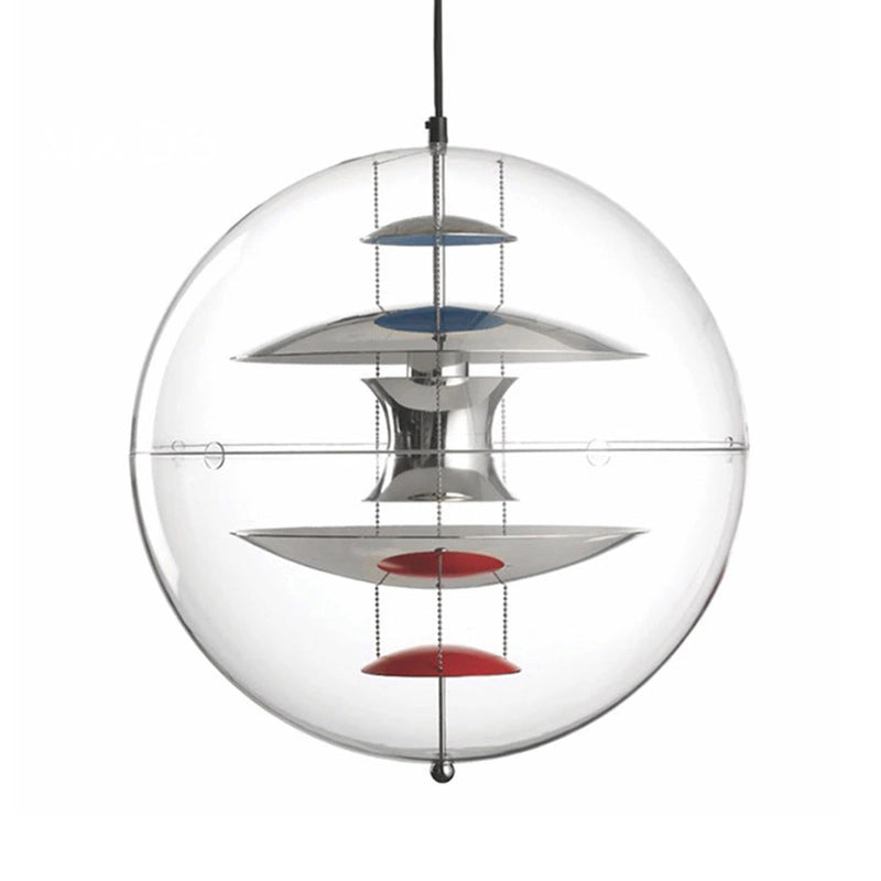 Moderne minimalistische 1 leichte Anhänger Beleuchtung kreativer Sphäre klarer Glas Drop Anhänger für Wohnzimmer