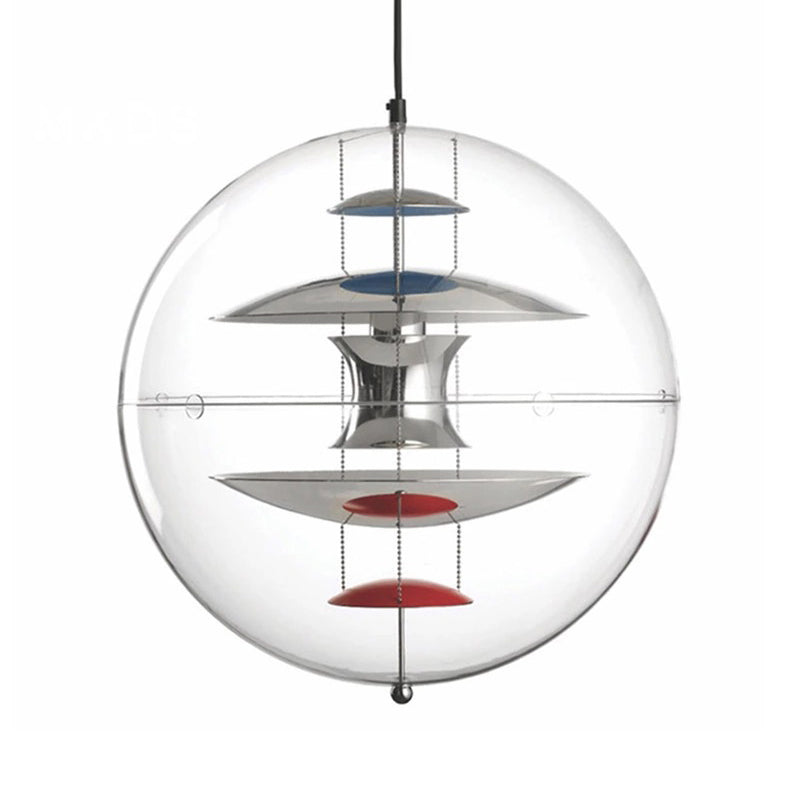 Moderne minimalistische 1 leichte Anhänger Beleuchtung kreativer Sphäre klarer Glas Drop Anhänger für Wohnzimmer