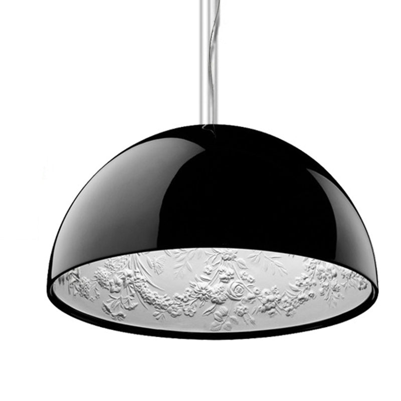 Flower Relief Design Bowl Shade Pendant Lamp Nordic Simplicity Style Hanging Lighting Fixture for Dining Room