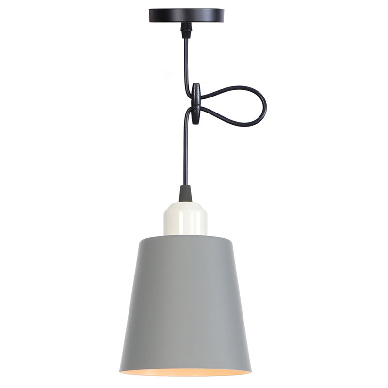 Buntes zylindrisches Makaroon hängend hängendes leichter nordischer Metall -Federlampe für Schlafzimmer Esszimmer