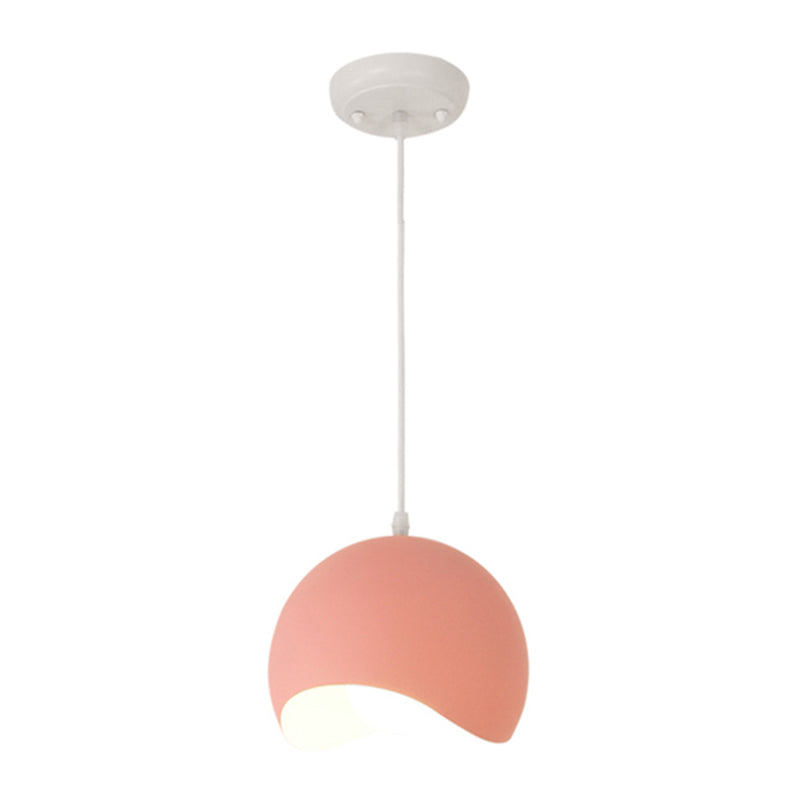 Aluminium Doomed Hanging Lamp Macaron 1-Licht-Tropfenanhänger mit Wellenkante-Design