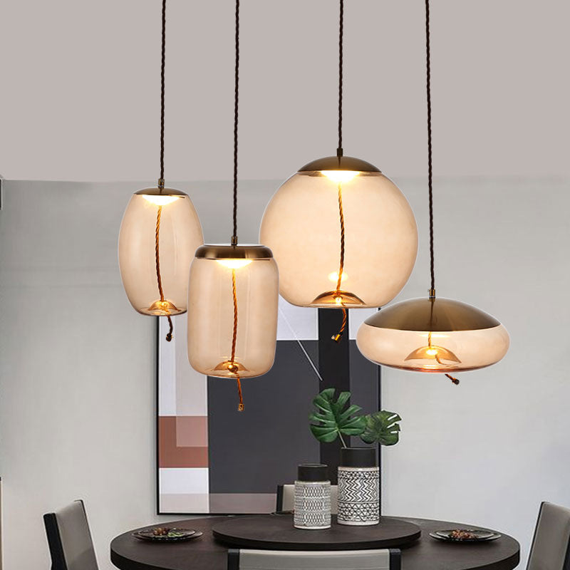1 ascensore a soffitto leggero moderno vetro appeso per il ristorante