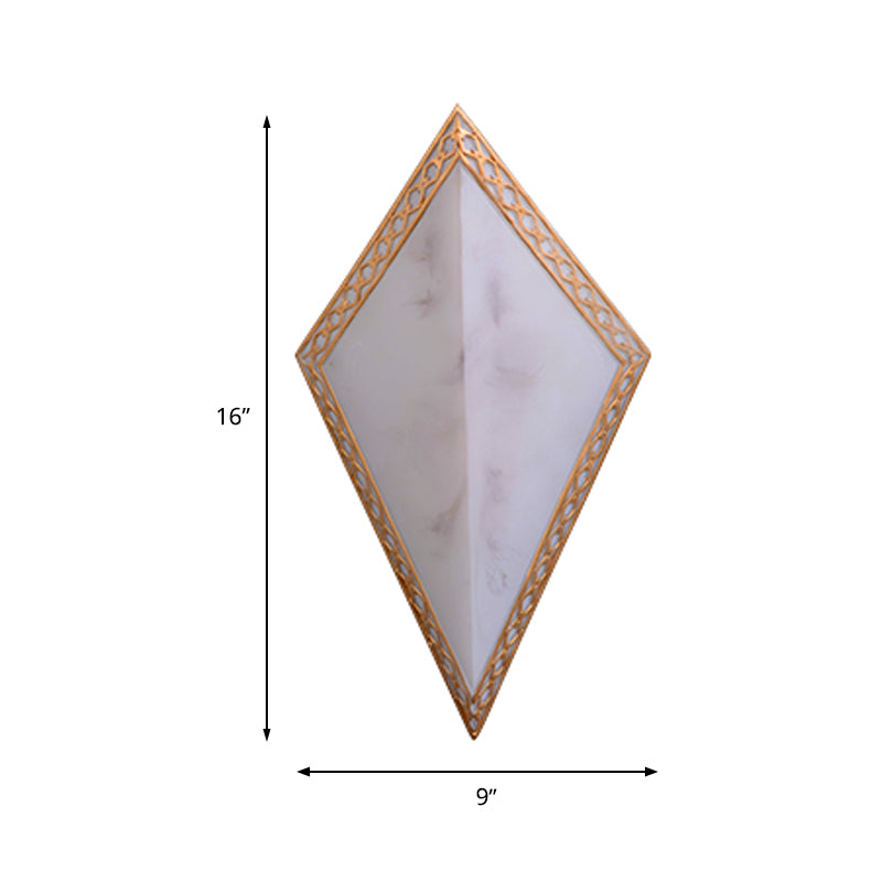 16 "/ 19" H Panneau Moup de support en plastique Éclairage traditionnel 1 Light Light Room Flush Mounted Lampe en blanc