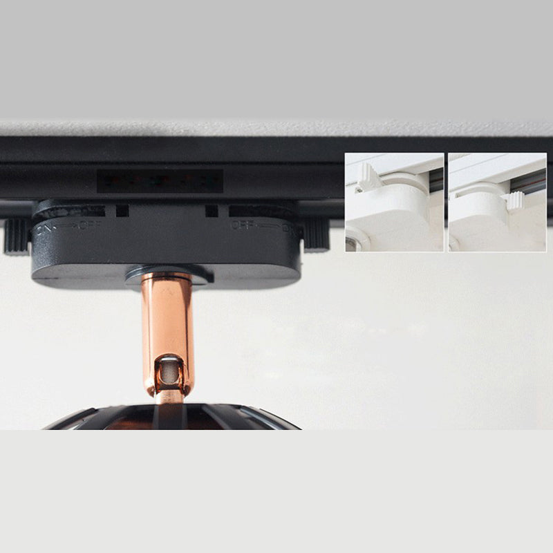 Nordic Modern Ceiling Track Lighting Cone Shaped Shade Solid Wood Spotlight for Living Room Background Wall and Clothing Store