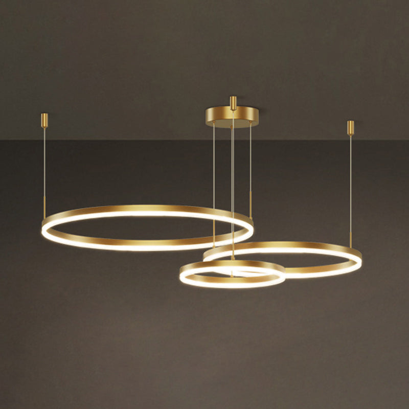 Moderne eenvoud hangende multi-tier kroonluchter hanglamp acryl plafondlampen armatuur voor restaurant