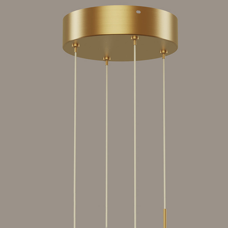 Moderne eenvoud hangende multi-tier kroonluchter hanglamp acryl plafondlampen armatuur voor restaurant