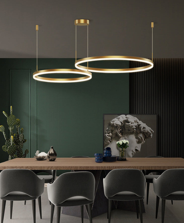 Moderne eenvoud hangende multi-tier kroonluchter hanglamp acryl plafondlampen armatuur voor restaurant