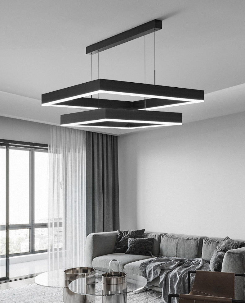 Simplicità Apparecchio di illuminazione a sospensione quadrata ACRILICA APPEGGIAMENTO APPEGGIAMENTO PER IL RISTORANTE