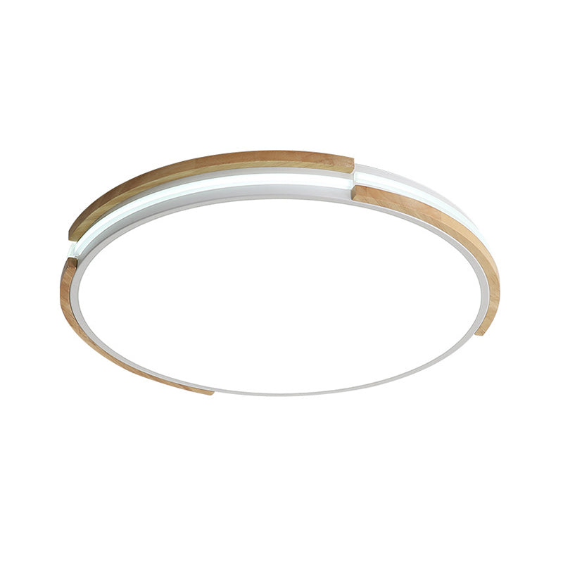 Macaron Thin Round Flush Mount Light Metallic 12.5"/16.5"/20.5" Dia LED Grey/White/Green Ceiling Lamp in Warm/White/Natural Light