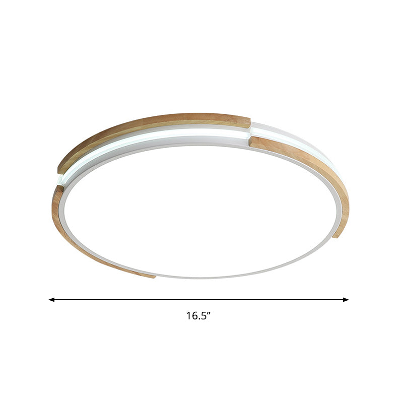 Macaron Thin Round Flush Mount Light Metallic 12.5"/16.5"/20.5" Dia LED Grey/White/Green Ceiling Lamp in Warm/White/Natural Light