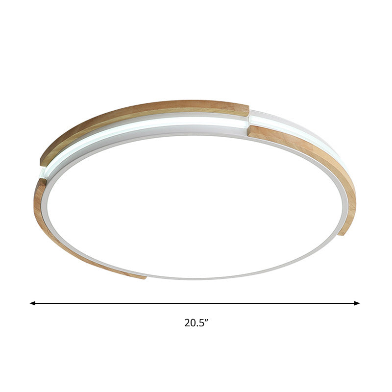 Macaron Thin Round Flush Mount Light Metallic 12.5"/16.5"/20.5" Dia LED Grey/White/Green Ceiling Lamp in Warm/White/Natural Light