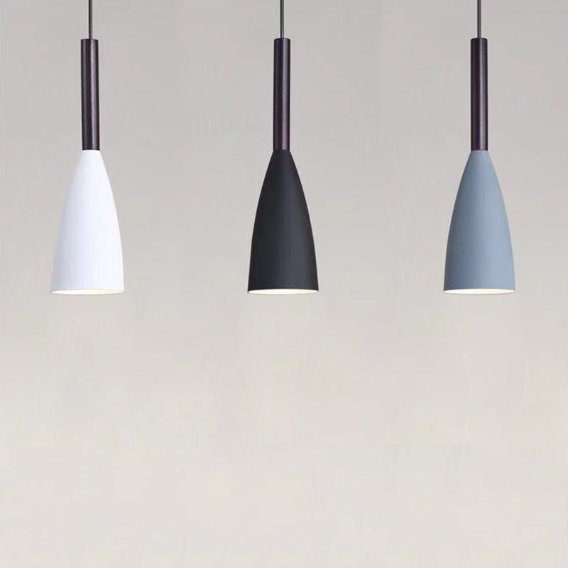 Ultra-moderne sich verjüngte Anhänger-Beleuchtungskörper metallische Hanglampe mit Hangschnur für das Restaurant