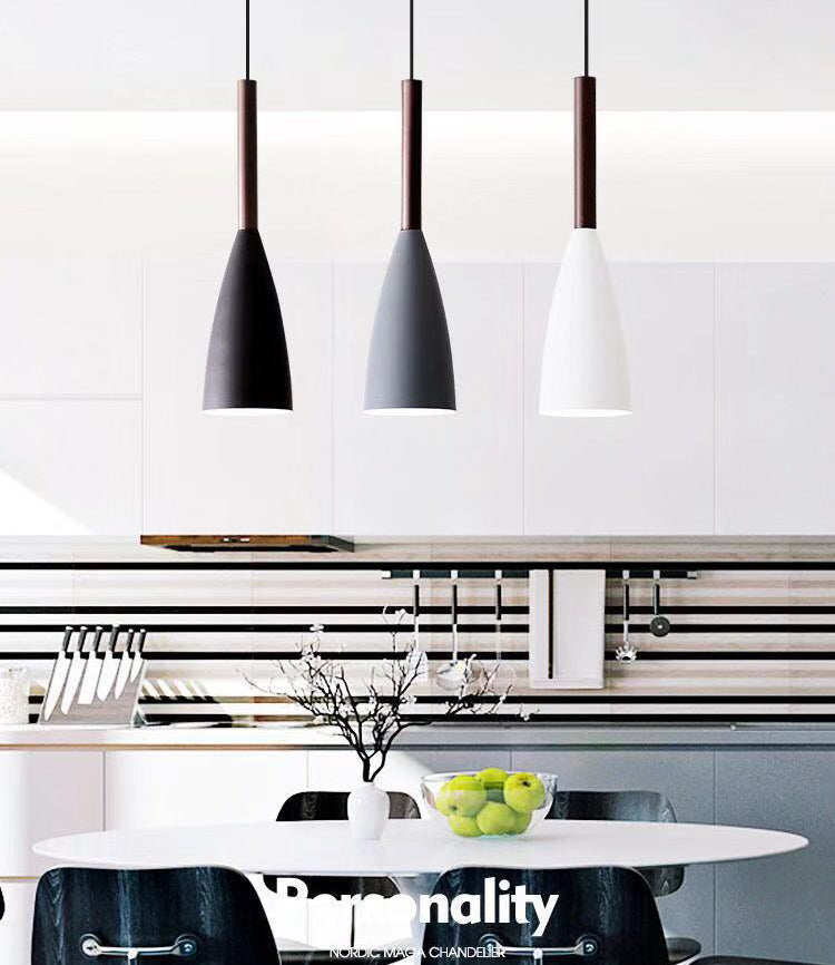 Ultra-moderne sich verjüngte Anhänger-Beleuchtungskörper metallische Hanglampe mit Hangschnur für das Restaurant