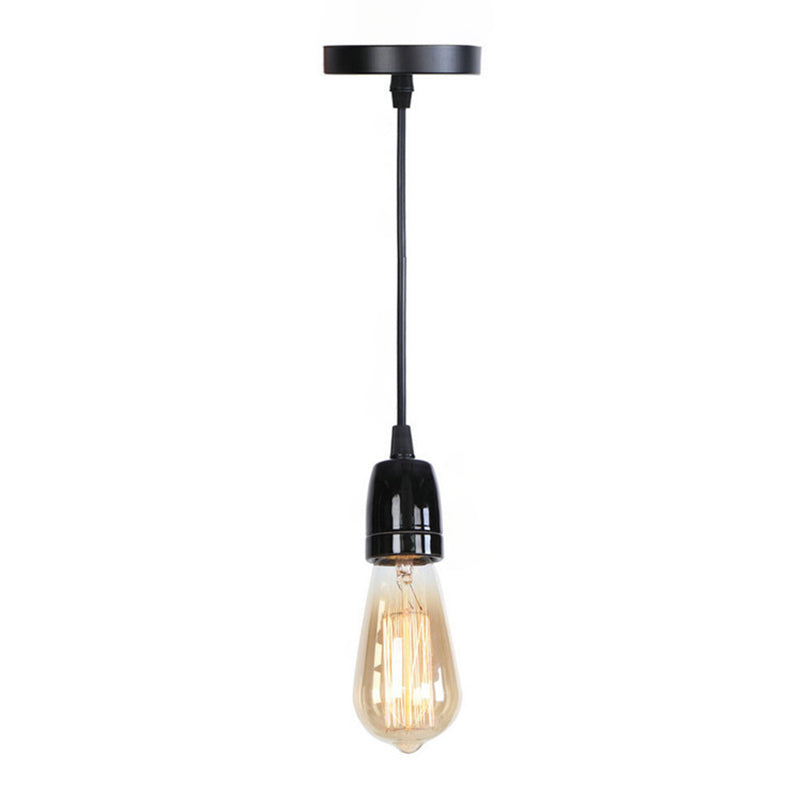 Single Bulb Ceramics Mini Hanging Light Macaroon Style Simplicity Pendant Lamp for Stairs Corridor