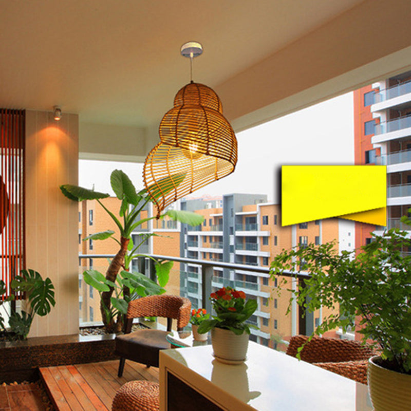 Chinesische Anhänger Beleuchtungskörper Rattan Hanges Licht mit hängenden Kabel für das Restaurant