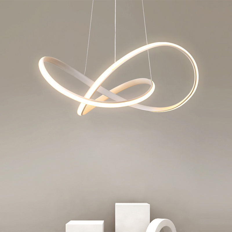 Modern Linear Pendant Lighting Fixtures Silica Gel Hanging Light Kit