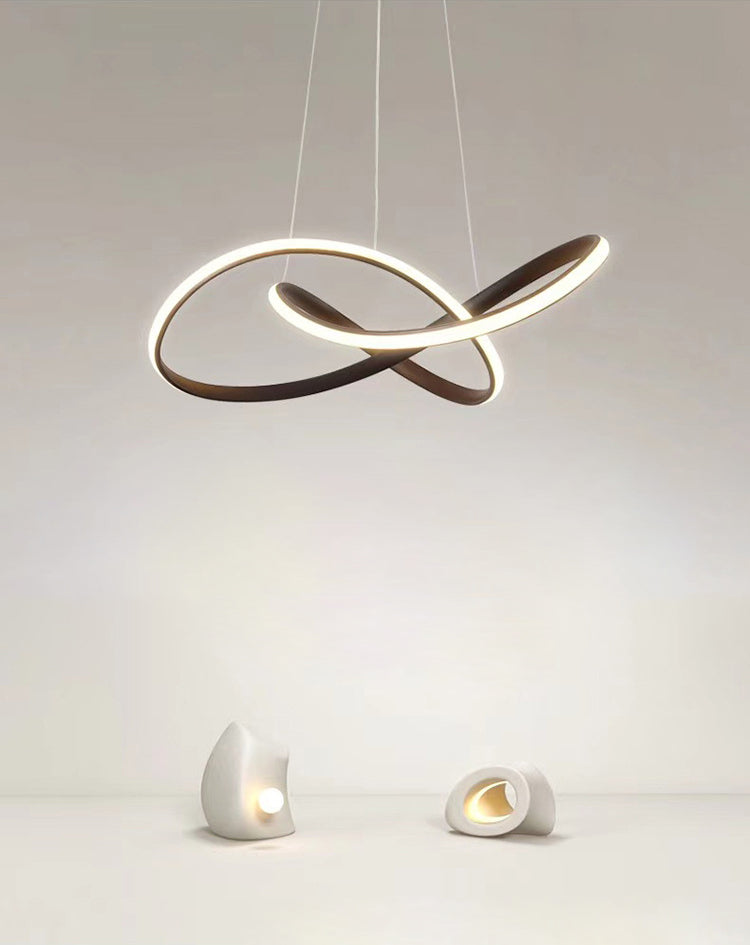 Modern Linear Pendant Lighting Fixtures Silica Gel Hanging Light Kit