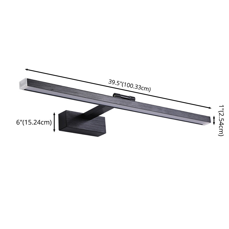 Acrylic Elongated Wall Light Fixture Simplicity LED Sconce Light Fixture for Bathroom