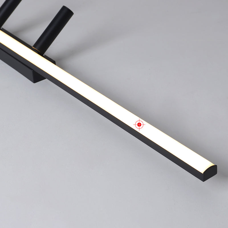 Éclairage encastré semi-LED moderne à 2 lumières pour porche, éclairage linéaire, style concis