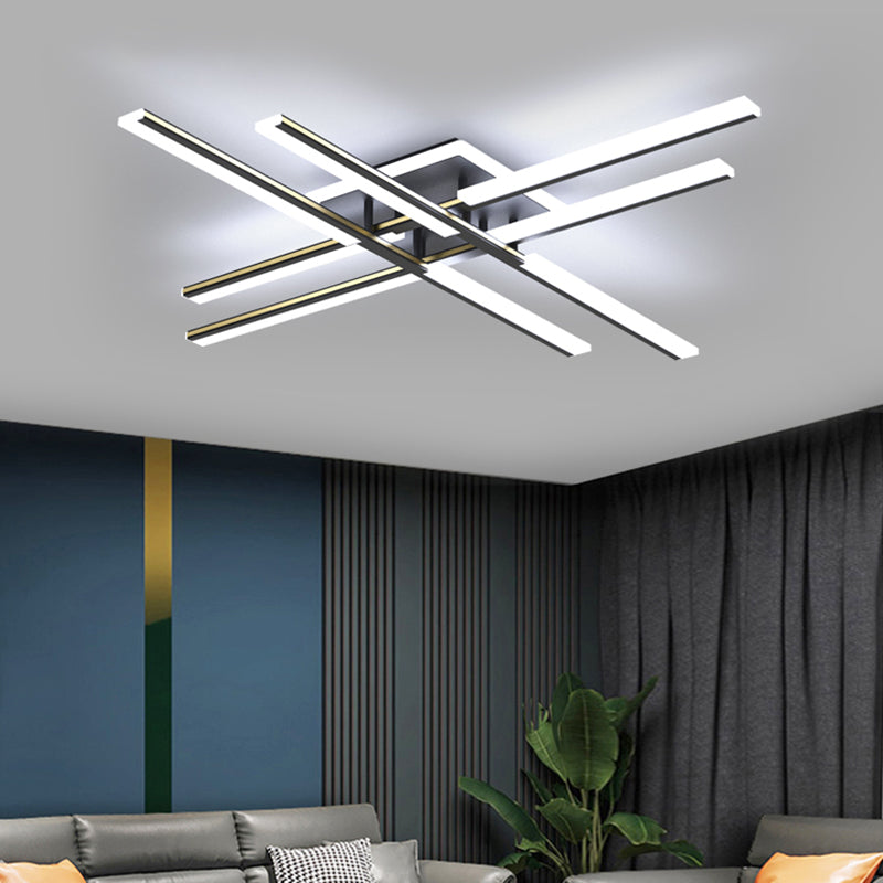 Plafonnier Spoutnik à 4 lumières, nouveau plafonnier moderne en aluminium pour chambre à coucher