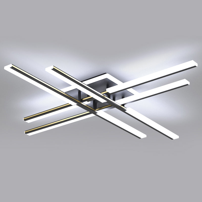 Plafonnier Spoutnik à 4 lumières, nouveau plafonnier moderne en aluminium pour chambre à coucher