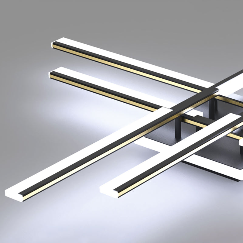 Plafonnier Spoutnik à 4 lumières, nouveau plafonnier moderne en aluminium pour chambre à coucher