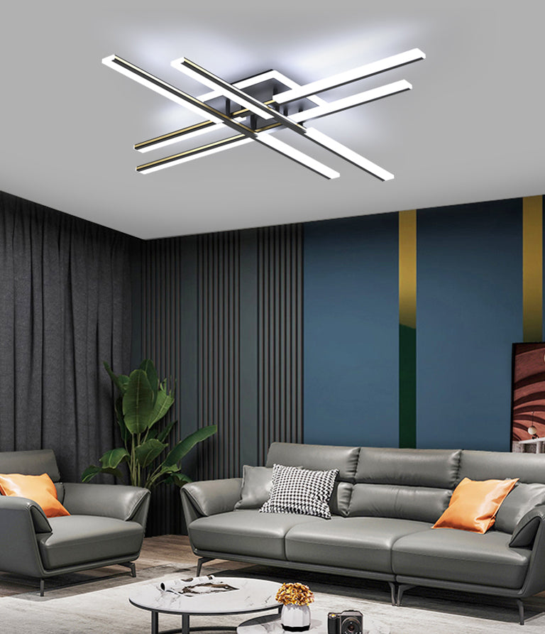 Plafonnier Spoutnik à 4 lumières, nouveau plafonnier moderne en aluminium pour chambre à coucher