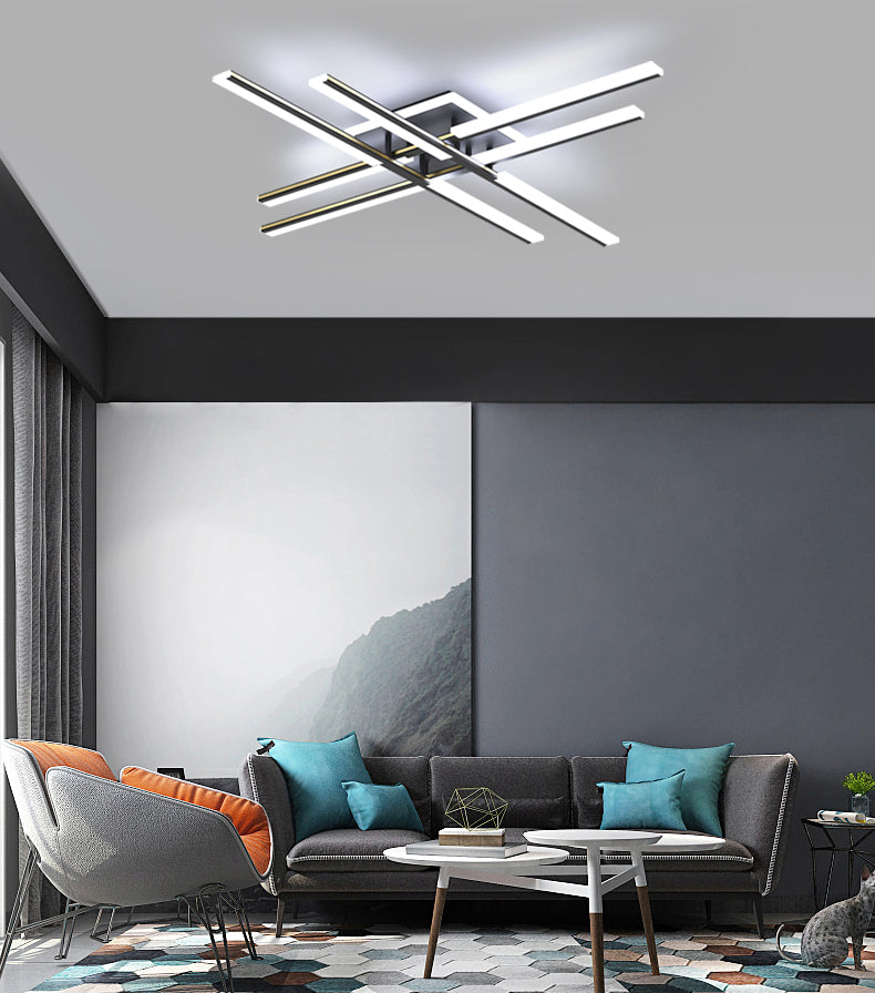 Plafonnier Spoutnik à 4 lumières, nouveau plafonnier moderne en aluminium pour chambre à coucher