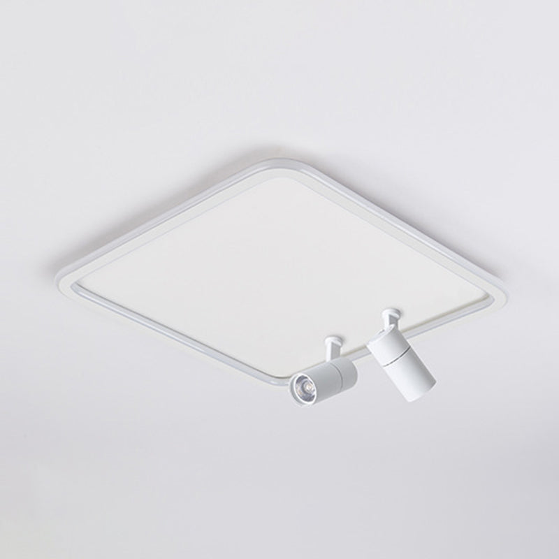 Voyant moderne LED Ultra-slim Square Flush Mount Ceiling Light Bedroom Light Restaurant Light in Nordic Style