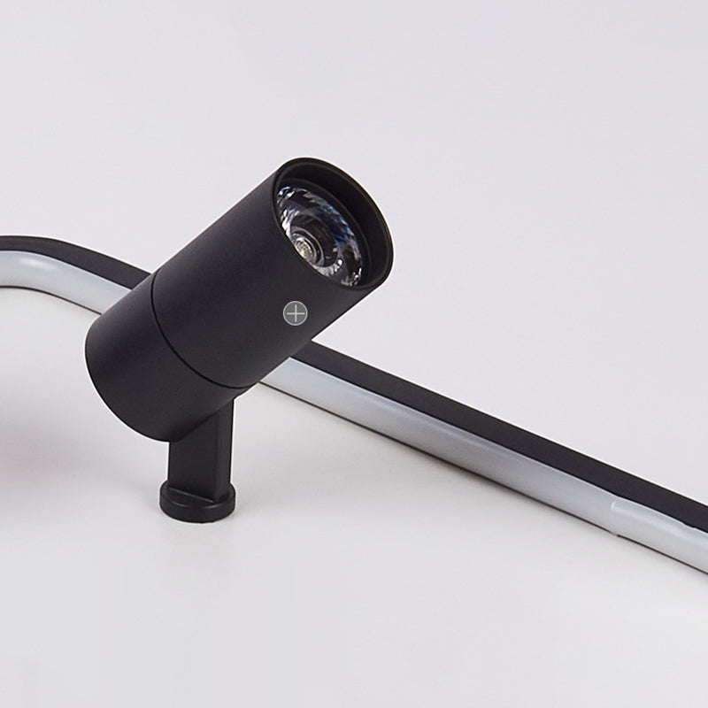 Modern LED Track Light Ultra-slim Square Flush Mount Ceiling Light Bedroom Light Restaurant Light in Nordic Style