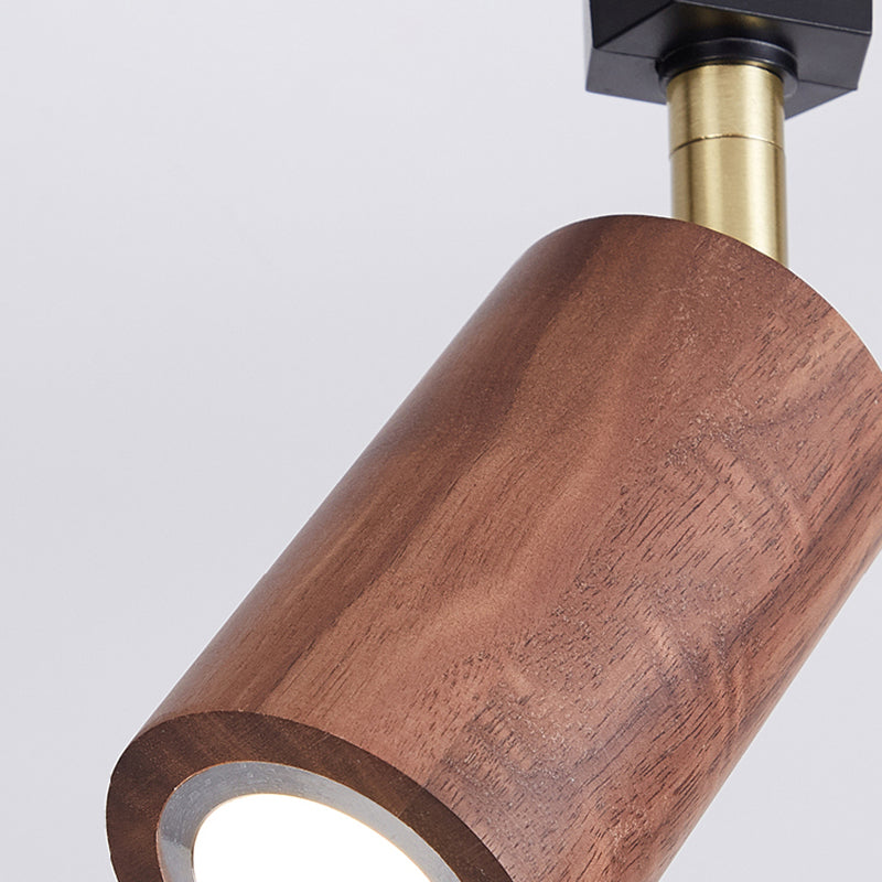 Nordic Log Track Verlichtingssets Japanse Minimalistische Huis Woonkamer Muur Verstelbare Hoek Geleiderail Opbouw Kleine Spotlight