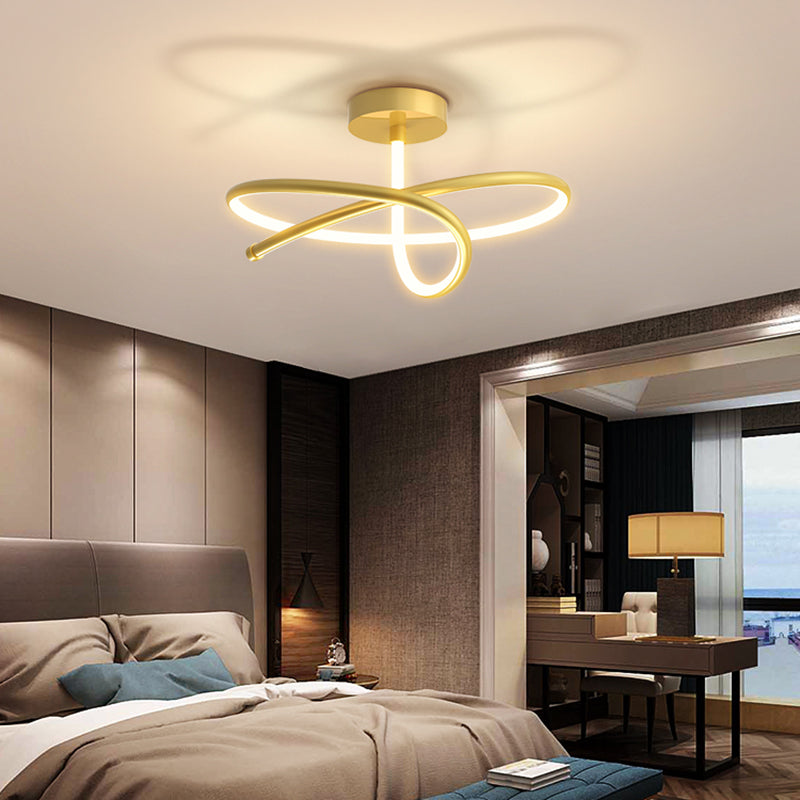Nuevo Luces de techo LED lineales de estilo moderno, lámpara de montaje empotrado