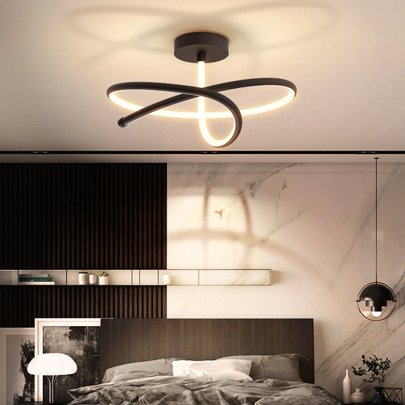 Nuevo Luces de techo LED lineales de estilo moderno, lámpara de montaje empotrado