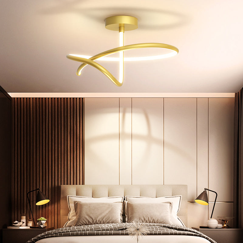 Nuevo Luces de techo LED lineales de estilo moderno, lámpara de montaje empotrado