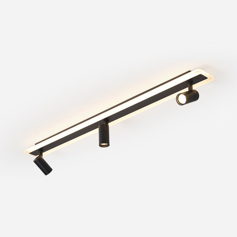 LED Ceiling Track Lighting Led Track Lighting Linear Flush Mount Ceiling Light with Spotlight for Shopping Mall or Cloth Shop