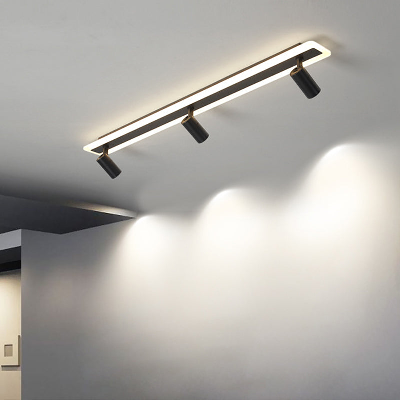 LED Ceiling Track Lighting Led Track Lighting Linear Flush Mount Ceiling Light with Spotlight for Shopping Mall or Cloth Shop