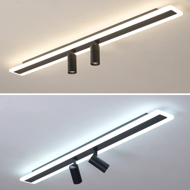 LED Ceiling Track Lighting Led Track Lighting Linear Flush Mount Ceiling Light with Spotlight for Shopping Mall or Cloth Shop