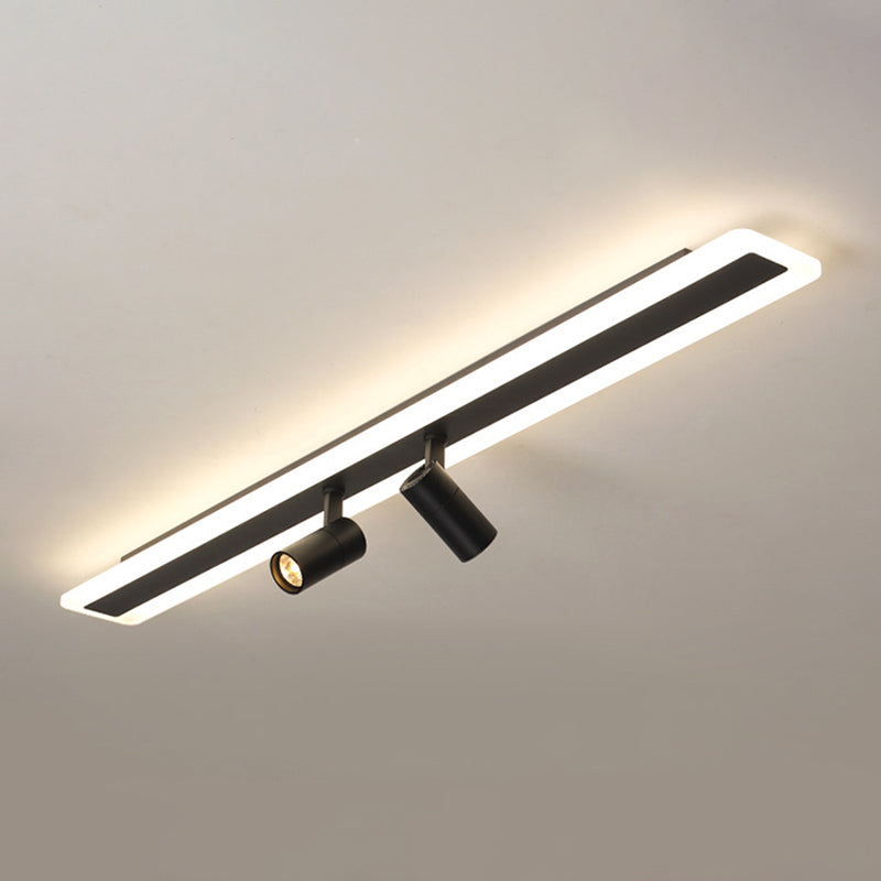 LED Ceiling Track Lighting Led Track Lighting Linear Flush Mount Ceiling Light with Spotlight for Shopping Mall or Cloth Shop