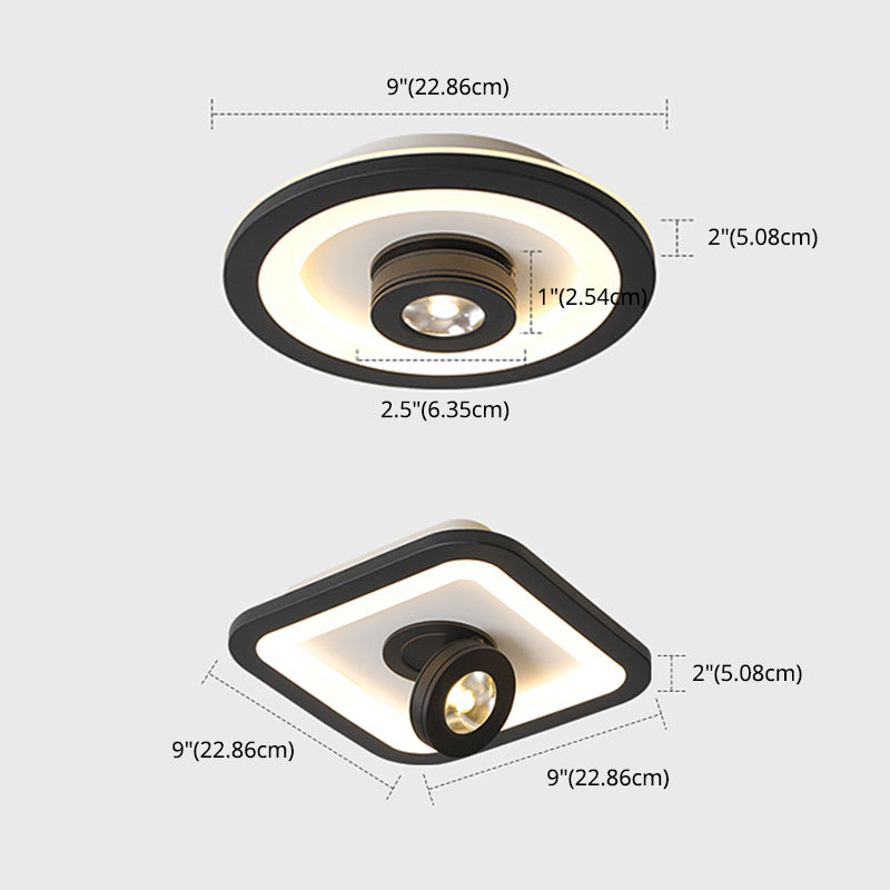 Modern Flush Mount Light Ceiling Track Lighting 1-Light LED Flush Mount Corridor Light Restaurant Light