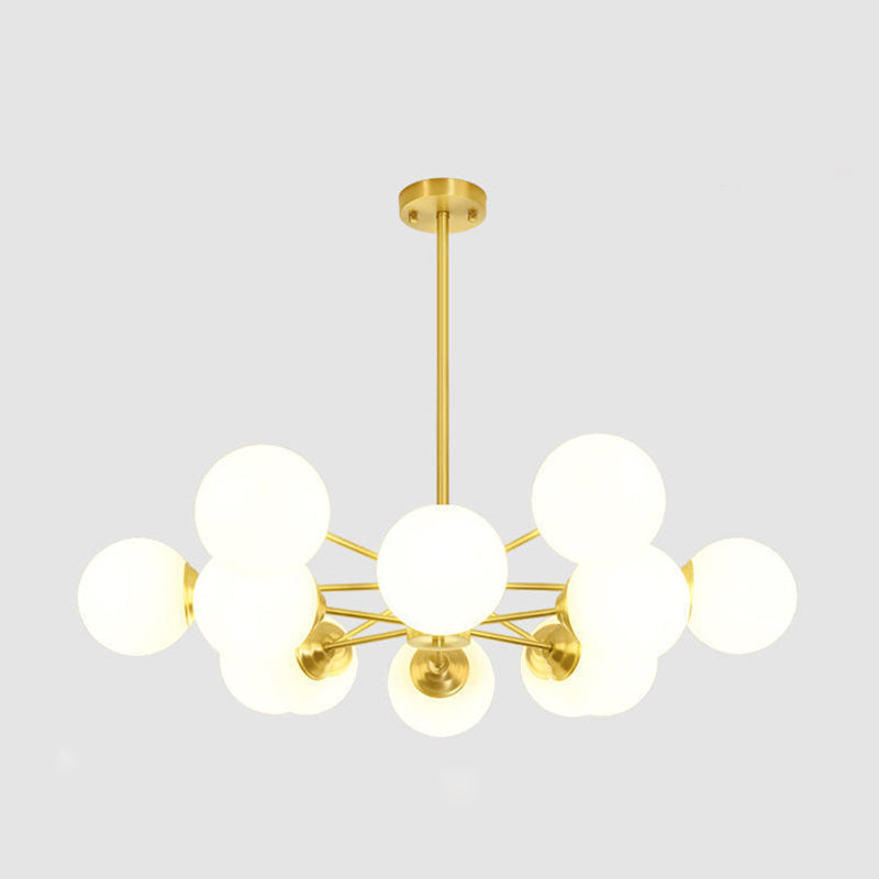 Balls Chandelier Light Fixture Simplicity-Style Glass Pendant Lighting Fixture for Bedroom