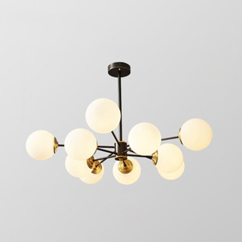 Balls Chandelier Light Fixture Simplicity-Style Glass Pendant Lighting Fixture for Bedroom