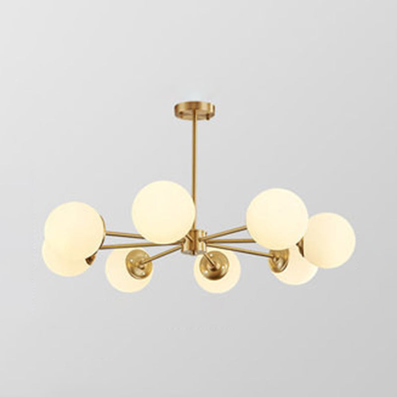 Balls Chandelier Light Fixture Simplicity-Style Glass Pendant Lighting Fixture for Bedroom