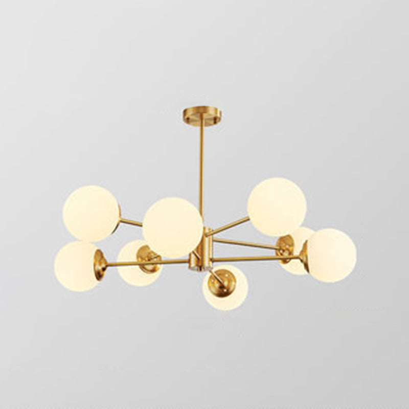 Balls Chandelier Light Fixture Simplicity-Style Glass Pendant Lighting Fixture for Bedroom