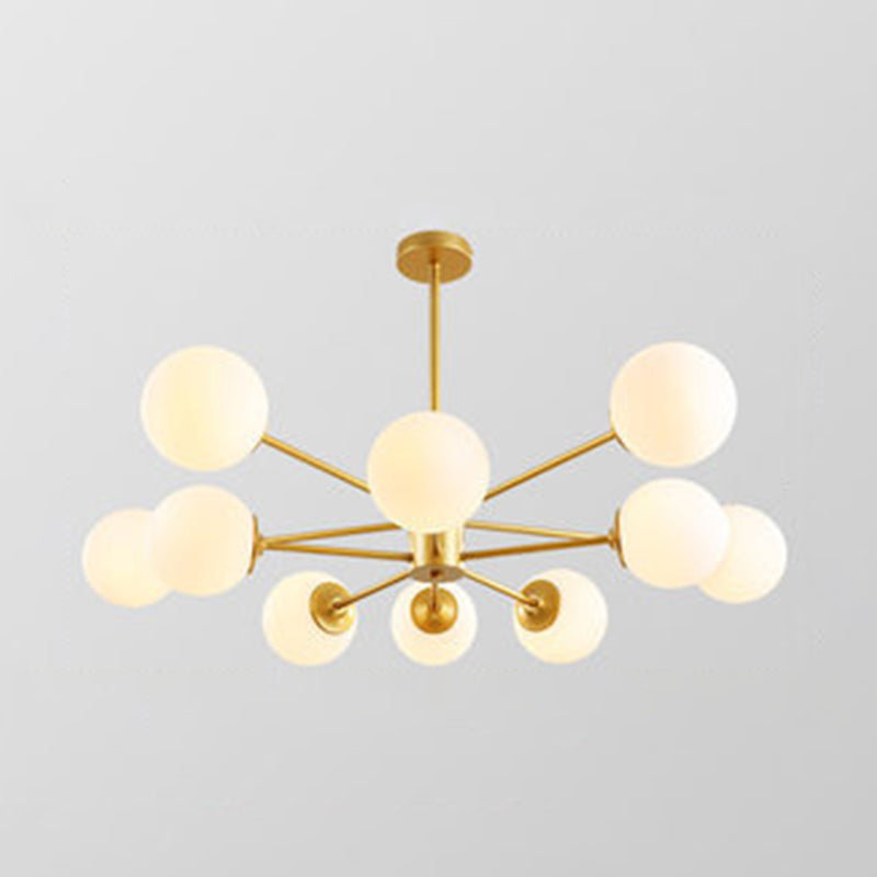 Balls Chandelier Light Fixture Simplicity-Style Glass Pendant Lighting Fixture for Bedroom