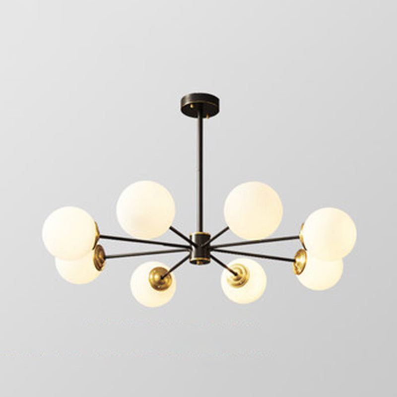 Balls Chandelier Light Fixture Simplicity-Style Glass Pendant Lighting Fixture for Bedroom