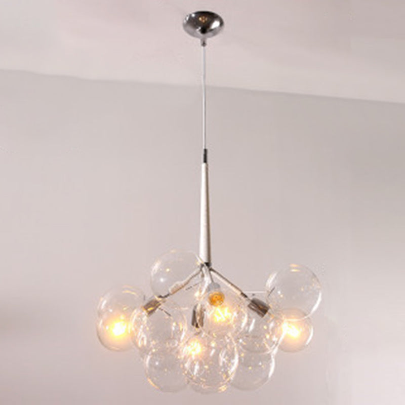 Bubbles Glass Pendant Lighting Fixture Minimalist Style Chandelier Pendant Light