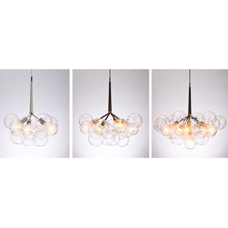Bubbles Glass Pendant Lighting Fixture Minimalist Style Chandelier Pendant Light