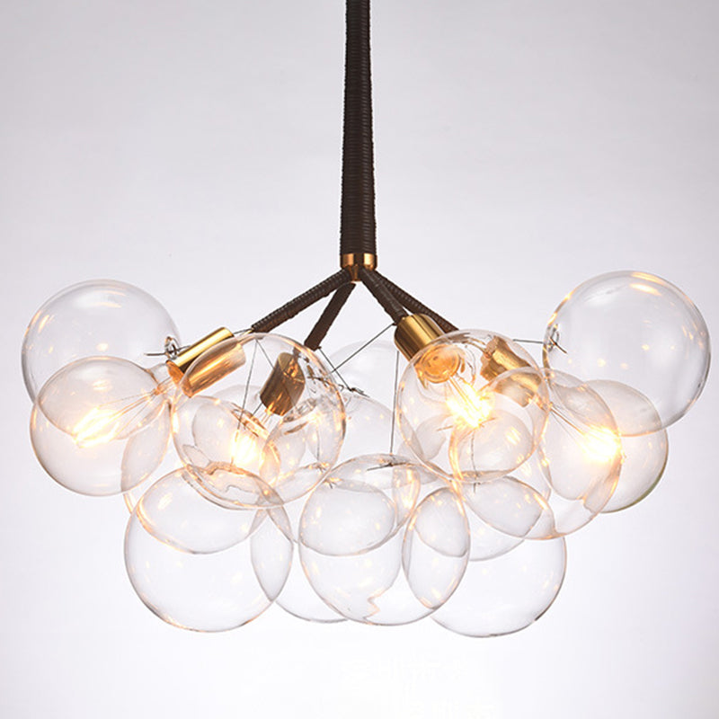 Bubbles Glass Pendant Lighting Fixture Minimalist Style Chandelier Pendant Light