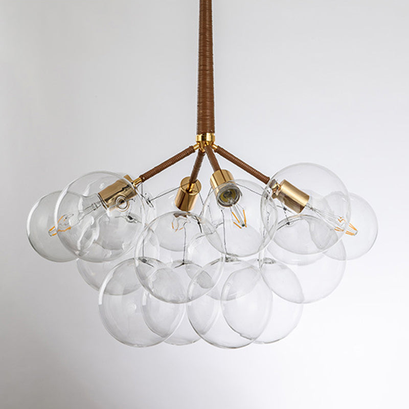 Bubbles Glass Pendant Lighting Fixture Minimalist Style Chandelier Pendant Light